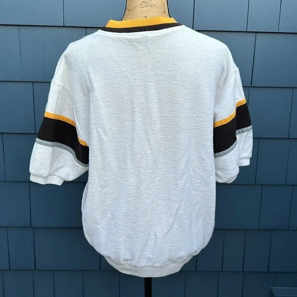 🖤🤍💛Catalina large French Terry jacket shirt sleeve vintage - Picture 5 of 8